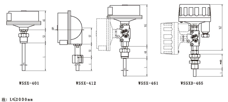WSSX工業(yè)雙金屬溫度計(jì)（電接點(diǎn)型螺紋式）_http://www.tynrsq.com.cn_雙金屬溫度計(jì)_第3張